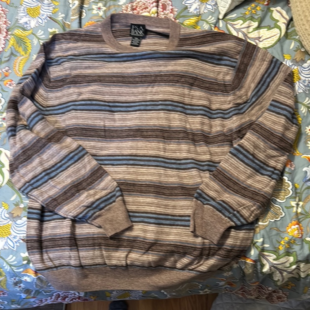 Jos A. Bank Striped Sweater